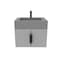 Castello Usa Nile 24-inch Gray Vanity Set with Gray Top and Black Handles CB-MC-24G-BL-2053-GR - alternate 6